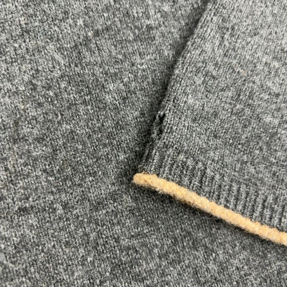 REI Sweater Womens Grey‎ 100% Lambs Wool Oversized Boat Neck Gorpcore Outdoor